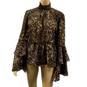 Live 4 Truth Animal Print Ruffle Blouse